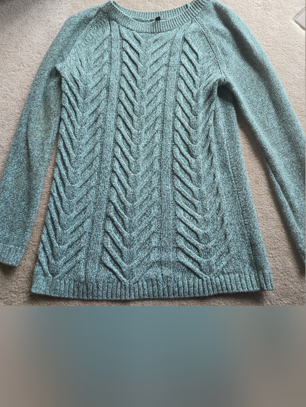 Talbots Marl Cable Knit Pullover Sweater. Petite